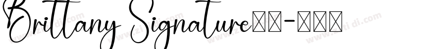 Brittany Signature字体字体转换 Brittany Signature字体字体转换